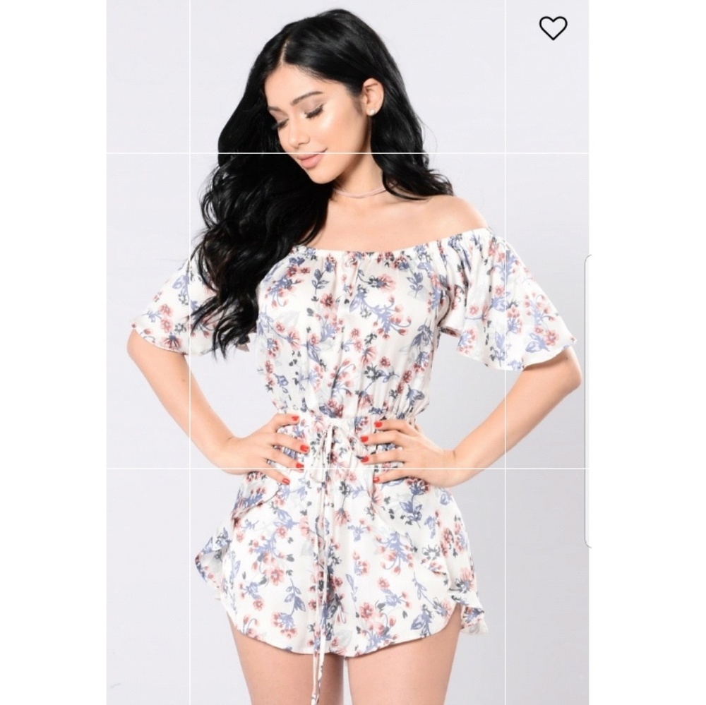 Off shoulder Floral romper